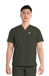 Basicflex® V-Neck Men Scrub Top