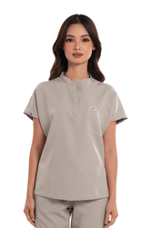 Luxe® Custom Fit Cap Sleeve Women Scrub Top