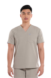 Luxe® V-Neck Men Scrub Top