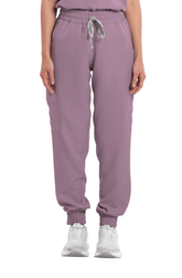 Twill Garterized Jogger Women Scrub Pants
