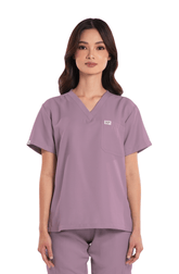 Twill V-Neck Women Scrub Top