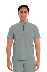 Ultraflex® Custom Fit Half Zipped Men Scrub Top