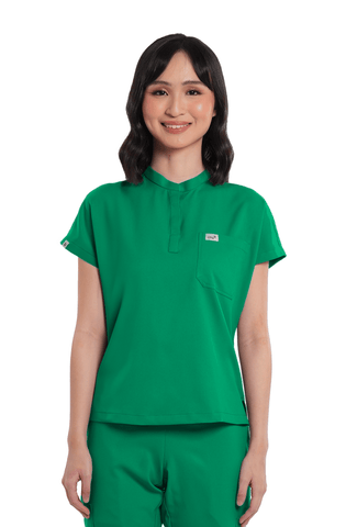 Airstretch® Custom Fit Cap Sleeve Women Scrub Top