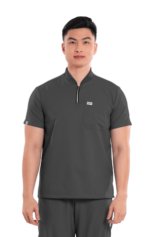 Airstretch® Custom Fit Half Zipped Men Scrub Top