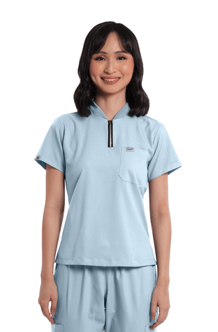 Airstretch® Custom Fit Half Zipped Women Scrub Top