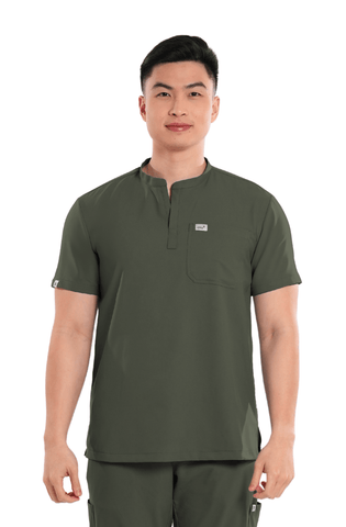 Airstretch® Mandarin Men Scrub Top