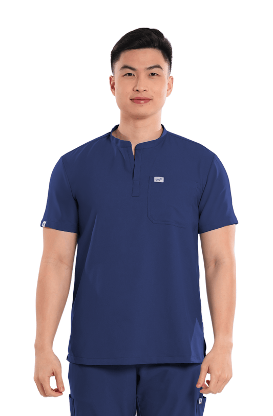 Airstretch® Custom Fit Mandarin Men Scrub Top