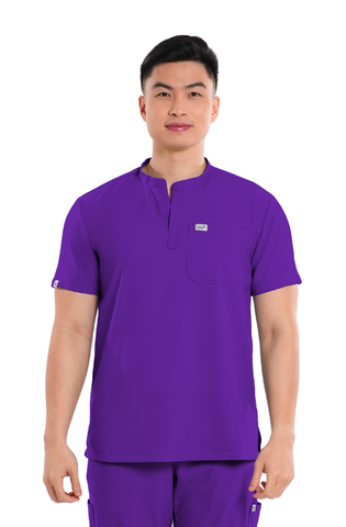 Airstretch® Mandarin Men Scrub Top