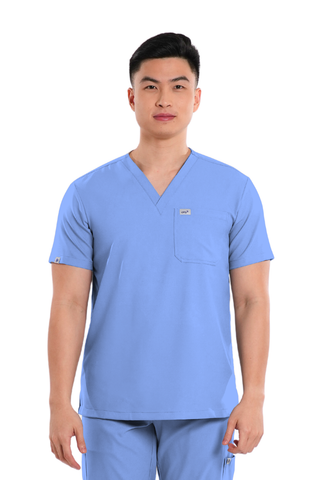 Airstretch® V-Neck Men Scrub Top