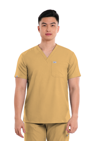 Airstretch® V-Neck Men Scrub Top