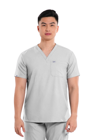 Airstretch® V-Neck Men Scrub Top