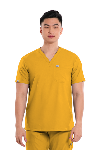 Airstretch® V-Neck Men Scrub Top