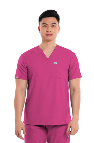 Airstretch® V-Neck Men Scrub Top