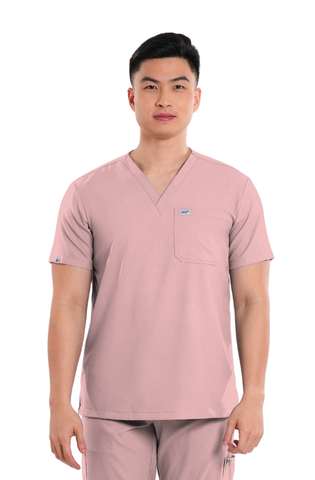 Airstretch® V-Neck Men Scrub Top