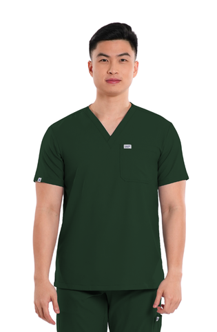 Airstretch® V-Neck Men Scrub Top