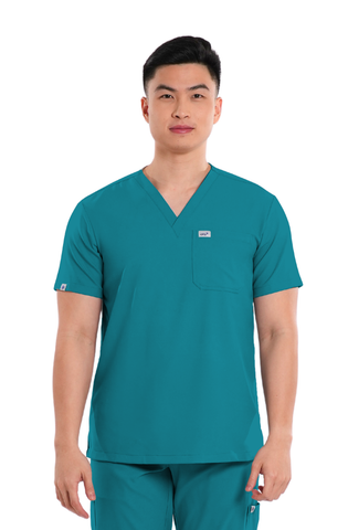 Airstretch® V-Neck Men Scrub Top