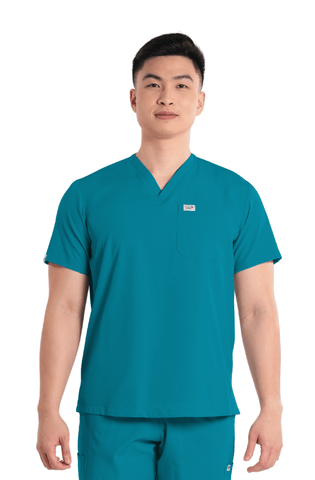 Basicflex® V-Neck Men Scrub Top