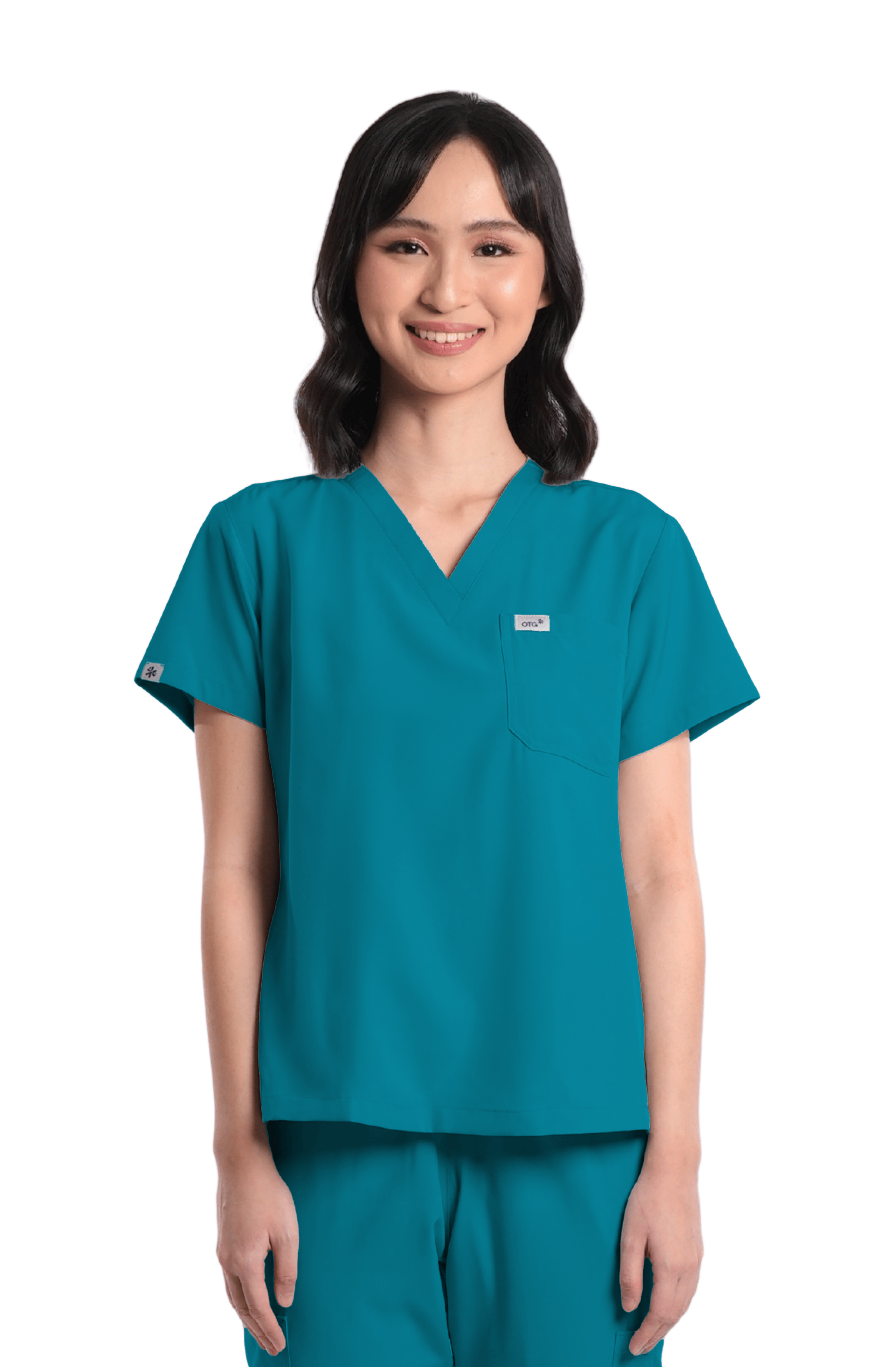Basic Scrub Sets Basicflex Women Scrub Top – Multiple Colors | XS to 3XL – otgscrubs