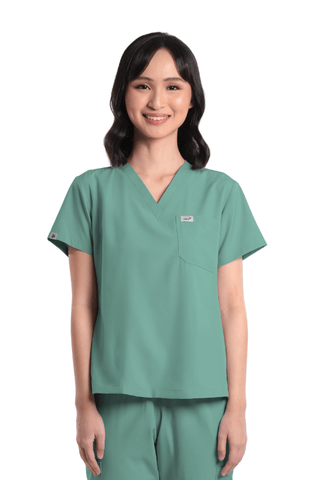 Basicflex® Custom Fit V-Neck Women Scrub Top