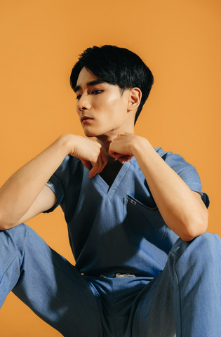 Flexitone® Pro V-Neck Men Scrub Top