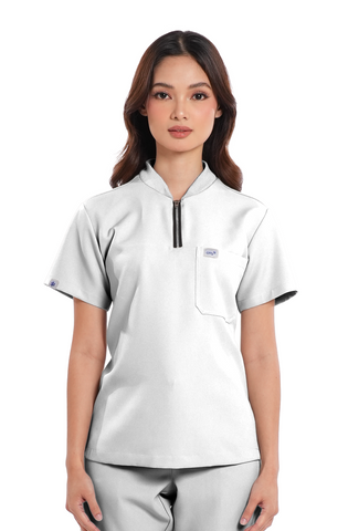 Luxe® Custom Fit Half Zipped Women Scrub Top