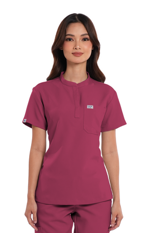 Luxe® Custom Fit Mandarin Women Scrub Top
