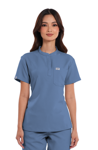 Luxe® Custom Fit Mandarin Women Scrub Top