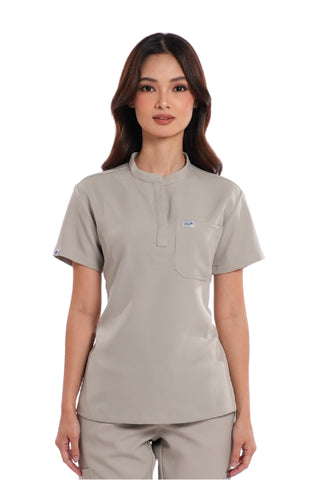 Luxe® Custom Fit Mandarin Women Scrub Top