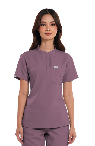 Luxe® Custom Fit Mandarin Women Scrub Top