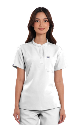 Luxe® Custom Fit Mandarin Women Scrub Top