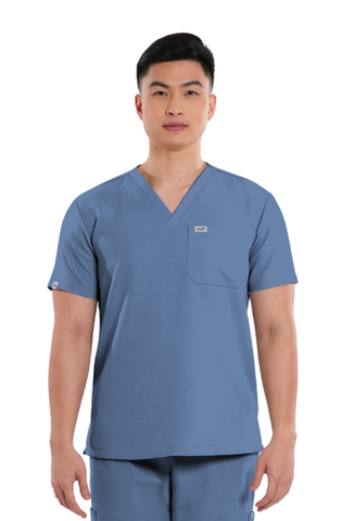 Luxe® V-Neck Men Scrub Top