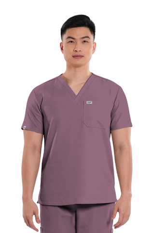Luxe® V-Neck Men Scrub Top