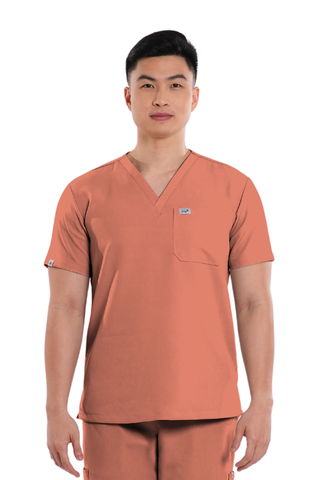 Luxe® V-Neck Men Scrub Top
