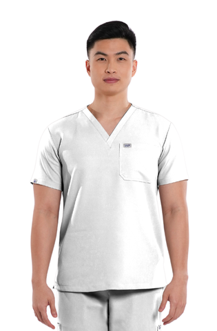Luxe® V-Neck Men Scrub Top