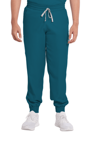 Twill Garterized Jogger Men Scrub Pants