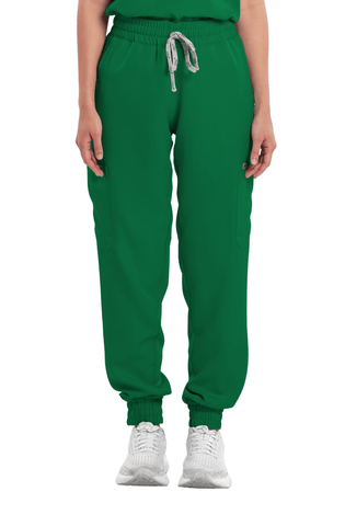 Twill Garterized Jogger Women Scrub Pants