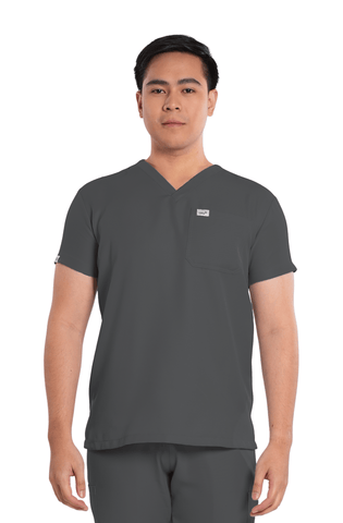 Twill V-Neck Men Scrub Top