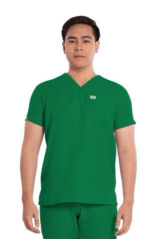 Twill V-Neck Men Scrub Top