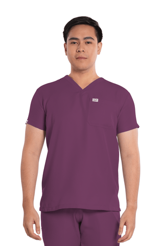 Twill V-Neck Men Scrub Top